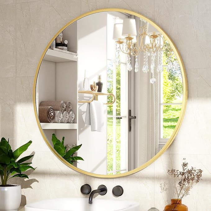 24 Inch Round Mirror - Image 3