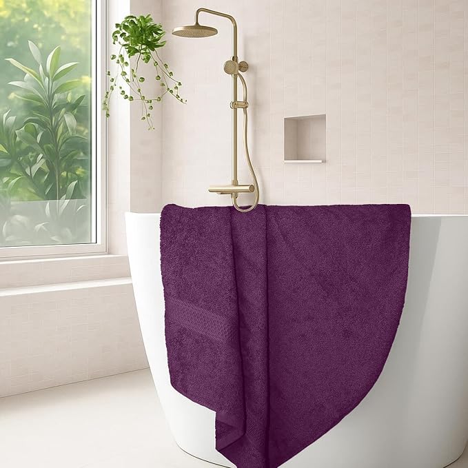 RIVERSIDE 100% Ring Spun Cotton Large Bath Towels Set of 4, 27 x 54 Inches – - Image 2