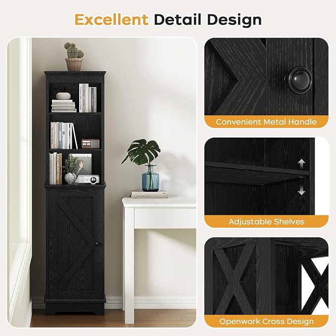 Narrow Bathroom Storage Cabinet - Image 3