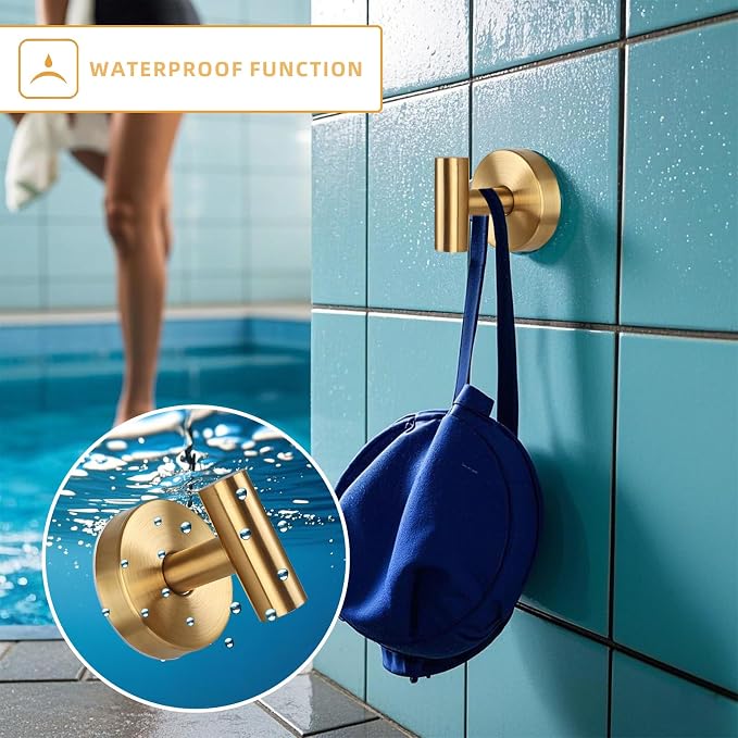 2 Pcs Suction Cup Hooks, Stainless Steel Removable Shower Towel Hook, No Drill - Image 6