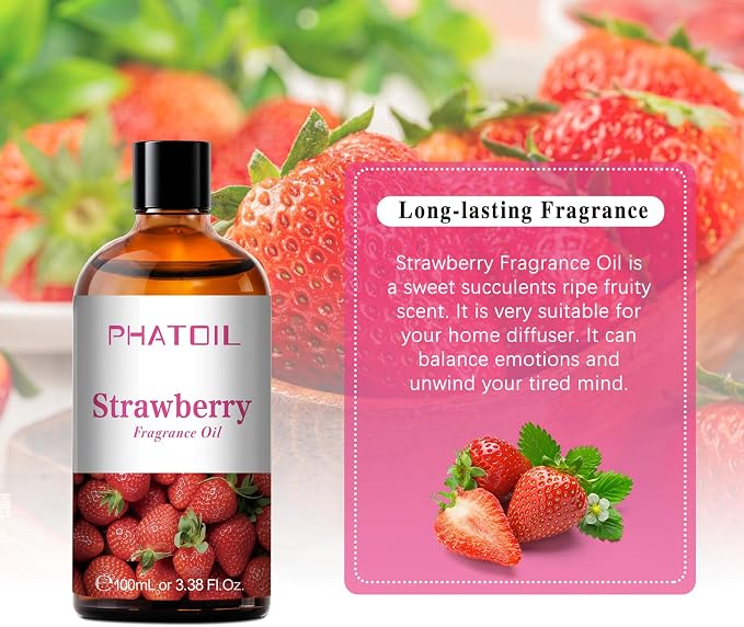PHATOIL 3.38FL.OZ Strawberry Fragrance Oils - Image 5