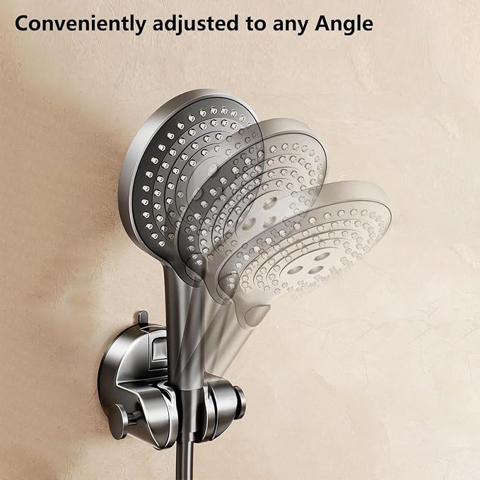 Strong Hold Adjustable Shower Head Holder Suction - Image 3