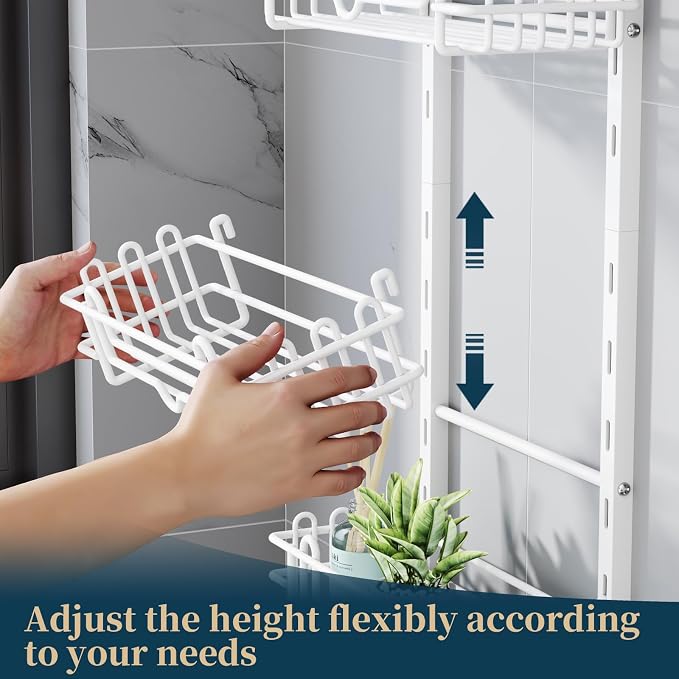 Consumest Shower Caddy Hanging – Rustproof Over Shower Head Hanger - Image 2