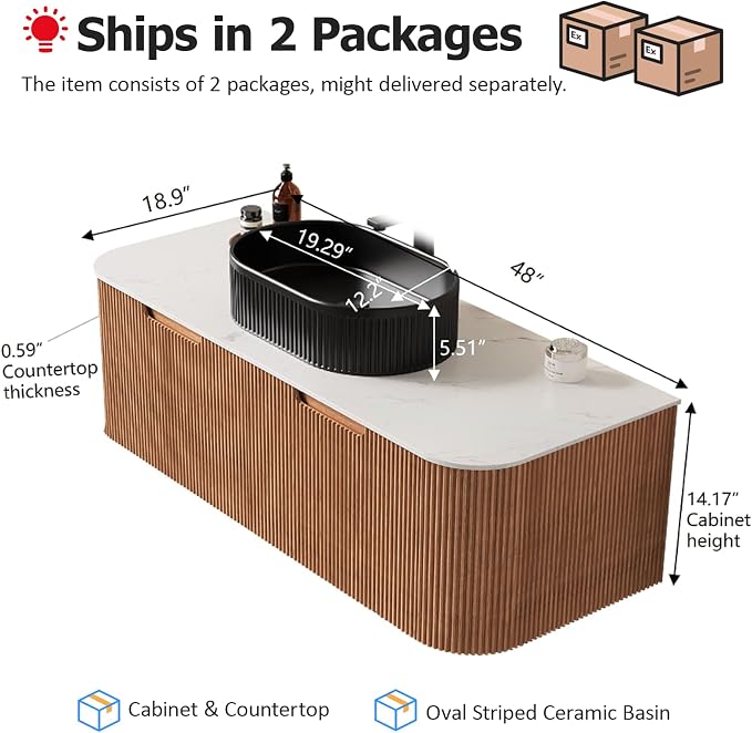 48" Floating Bathroom Vanity - Image 2
