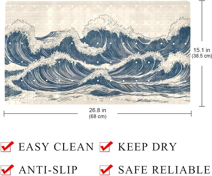 Bathtub Mats for Shower Tub, Anti-Slip Bath Mats for Inside Tub, Bathroom - Image 4
