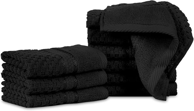 Ample Decor Wash Cloth Set of 10 100% Cotton - Image 7