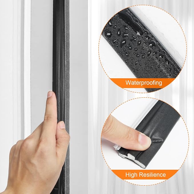 Storystore Door Weather Stripping 59 FT, Foam Kerf Weather Stripping Door Seal - Image 5