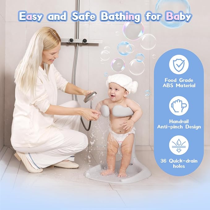 Baby Shower Stand, No-Assembly Baby Bath Stand - Image 6