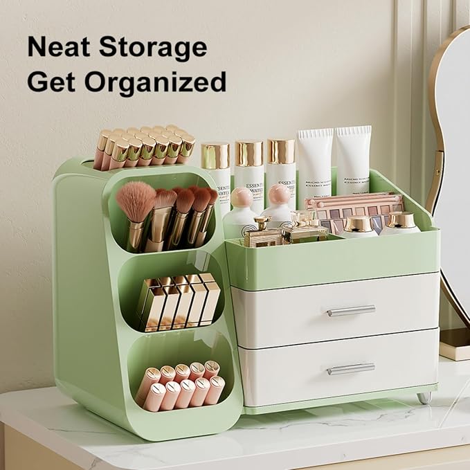 Makeup Organizer with Drawers for Vanity, Spacious Cosmetic Display Case - Image 9