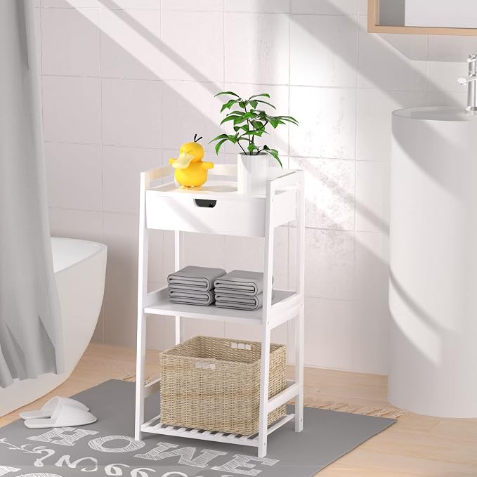 3 Tier Bamboo Bathroom Shelves - Image 6