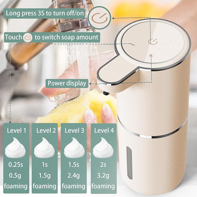 Automatic Soap Dispenser – Touchless Foaming Soap Dispenser 400ml USB - Image 6