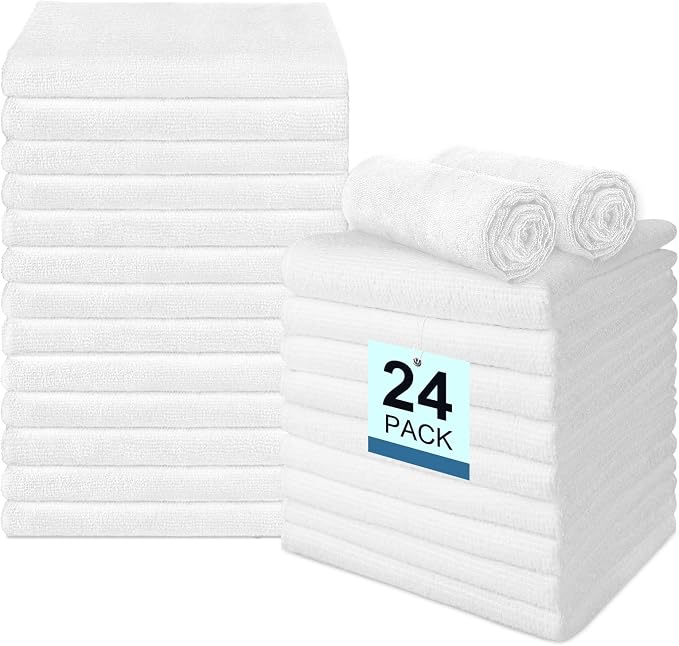 24 Pack Hand Towels Set by Unimade