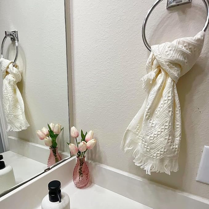 Luxury Decorative Hand Towels Bathroom: 2 Packs 14X30 100% Cotton Turkish - Image 6