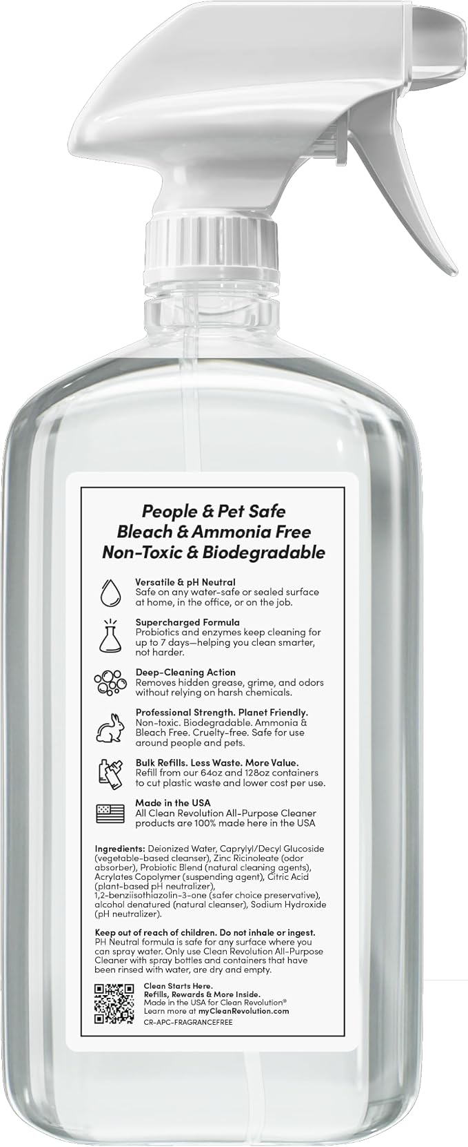 Clean Revolution SuperCharged All-Purpose Cleaner, Eco-Friendly & Plant-Based - Image 2
