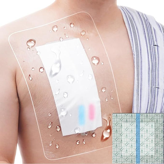 Waterproof Shower Protector | 12x14 Inch Dialysis Catheter Shower Cover Large | by Hola+Health