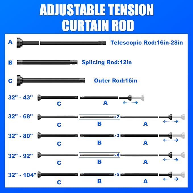 Ausemku Shower Curtain Rod - Image 6