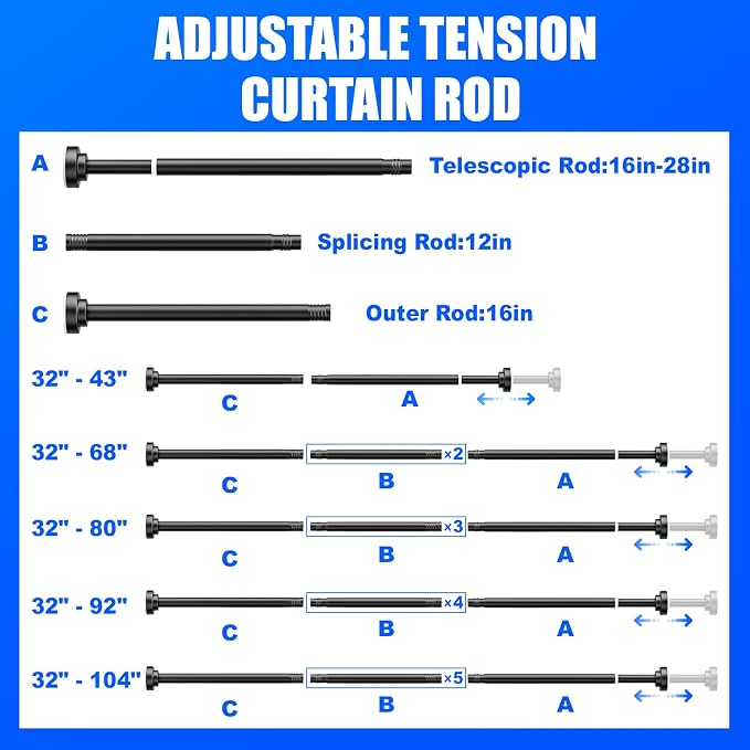 Ausemku Shower Curtain Rod - Image 6