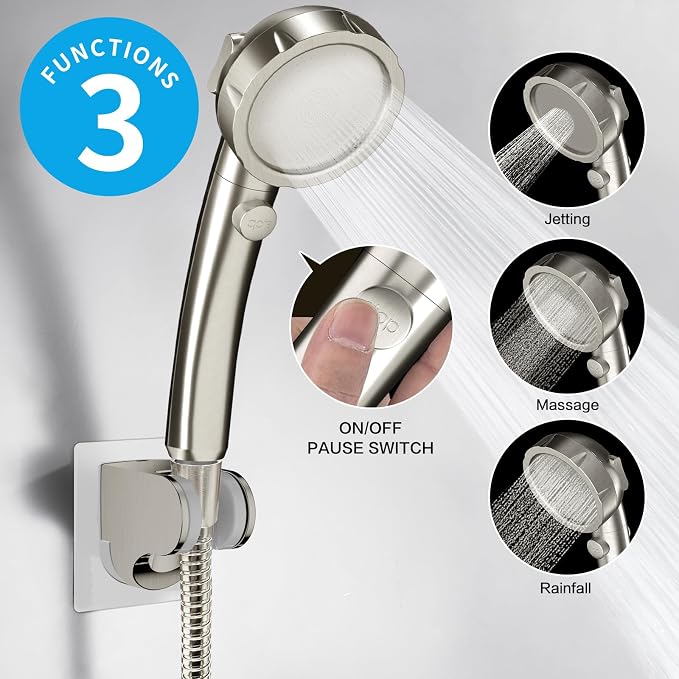 KAIYING Drill-Free High Pressure Handheld Shower Head - Image 2