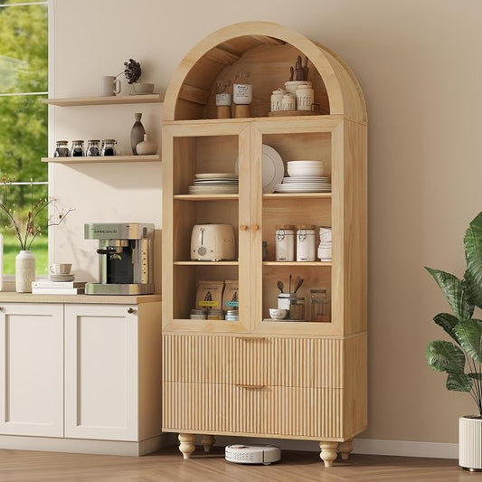 71" Tall Arched Pantry Cabinet by Nasonet