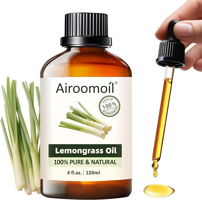 Pure Citronella Essential Oil, 100% Natural Citronella Oil, Premium Grade by Airoomoil