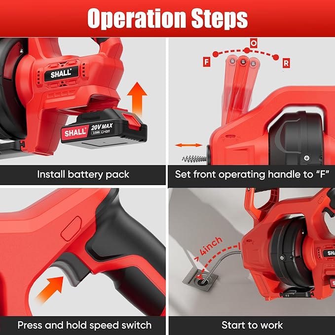 SHALL 20V Cordless Drain Auger - Image 6