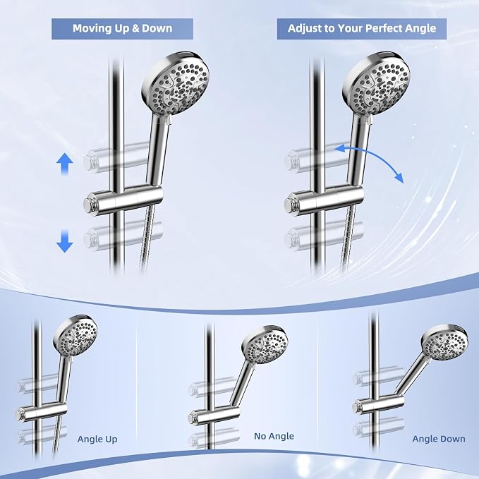 Hibbent Adjustable Shower Head Holder - Image 3