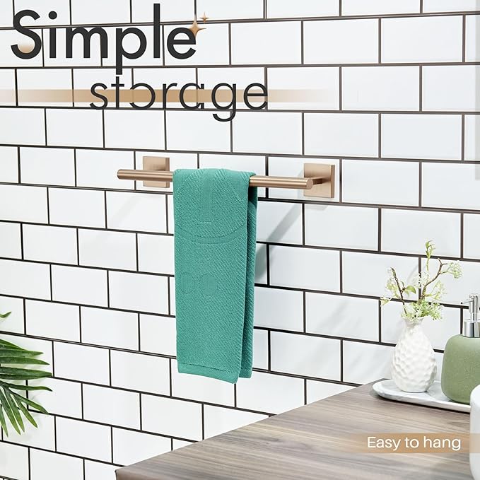 KOKOSIRI Hand Towel Bar Bathroom Towel Holder - Image 4