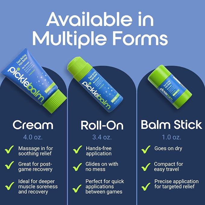 PickleBalm Pickleball In-Game Muscle Pain Relief Roll-On - Image 4