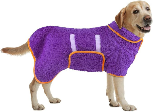 Bienbee Dog Bathrobe, Quick Drying Super Absorbent Dog Robes by Bienbee