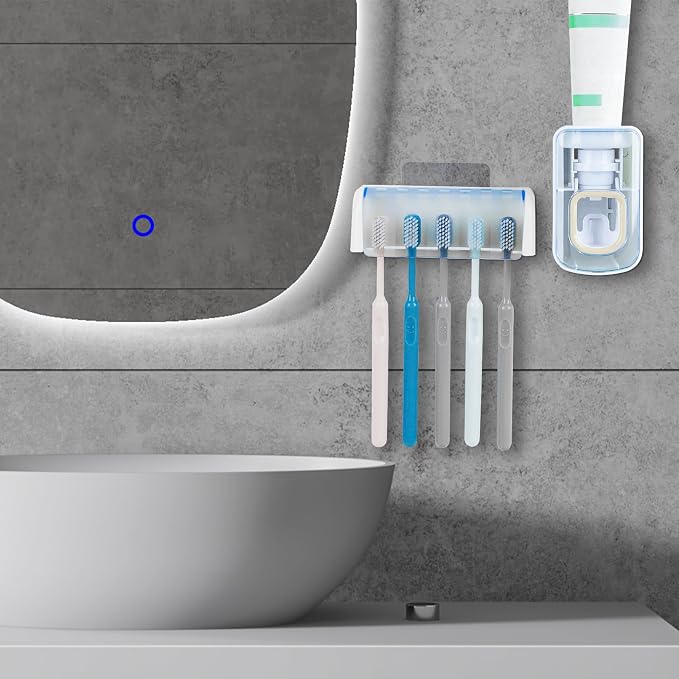 5 Slots Wall Mount Toothbrush Holder - Image 4