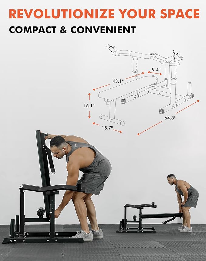 GMWD Chest Press Machine, 1050LBS Bench Press Machine - Image 6