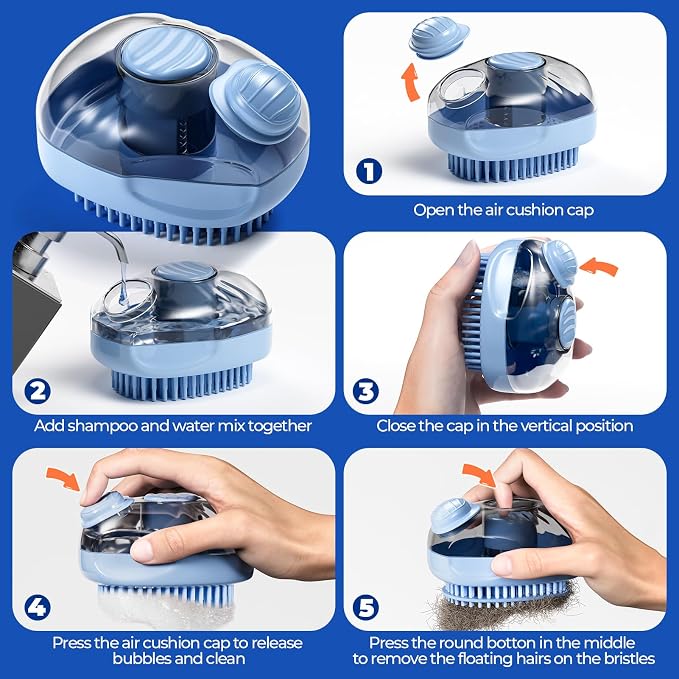 JIGA Cat Brush, Dog Bath Brush - Image 5