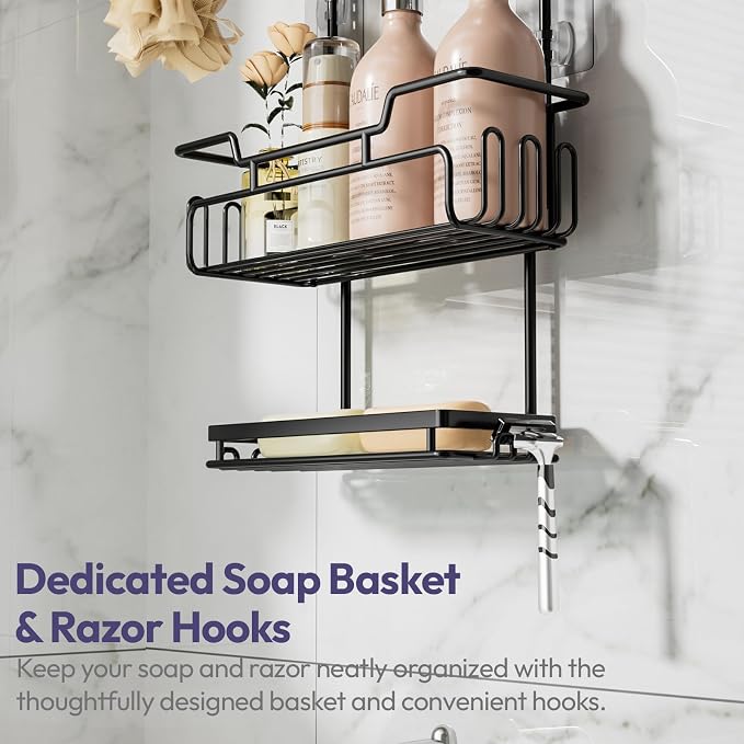 SWTYMIKI Bathroom Shower Caddy Hanging - Image 5