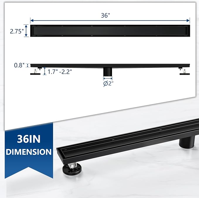 Neodrain 36-Inch Linear Shower Drain - Image 3
