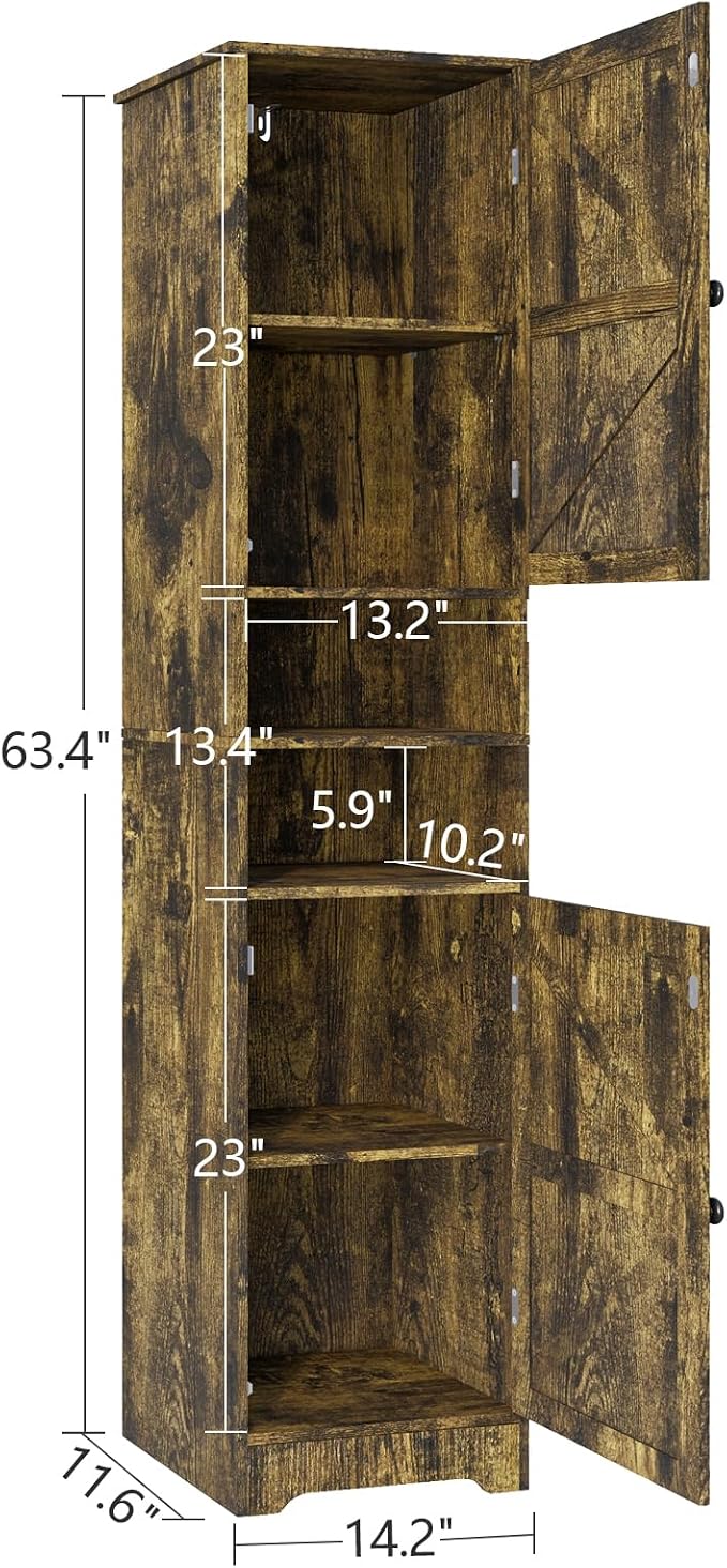 Tall Bathroom Cabinet, Storage Cabinet - Image 3