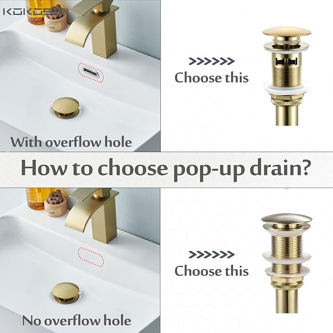 KOKOSIRI Bathroom Sink Drain - Image 3