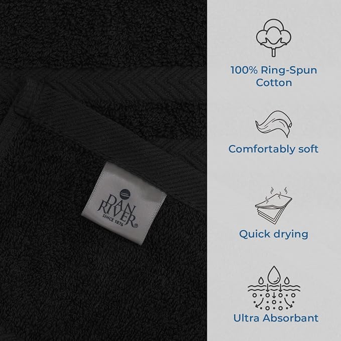 DAN RIVER 2 Pack Luxury Bath Sheets 35x70, 600 GSM, Soft & Quick Dry 100% Ring - Image 3