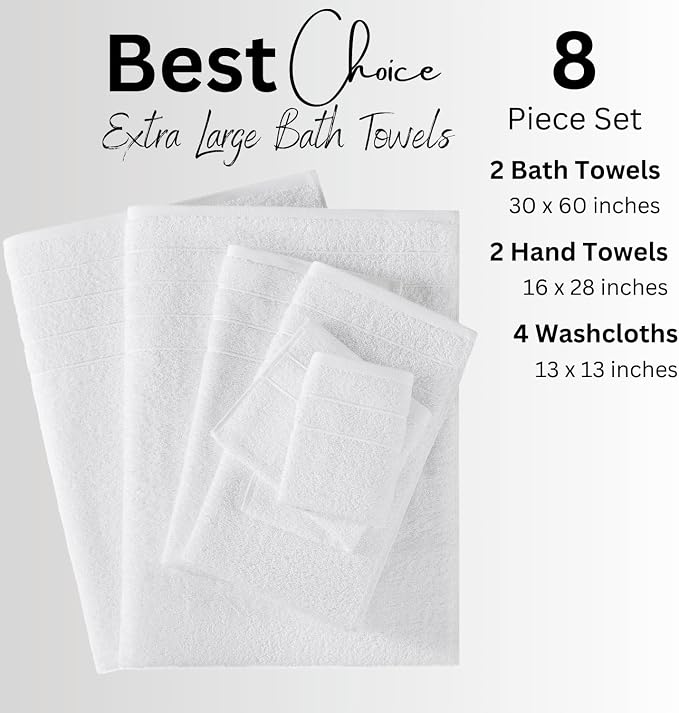 Casa Platino 100% Cotton Luxury Bathroom Towel Set - Image 4
