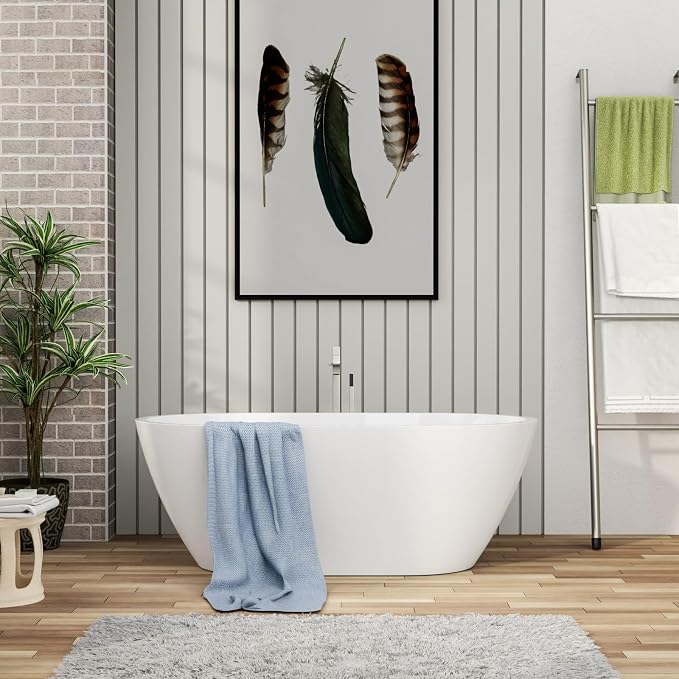 59" Acrylic Freestanding Bathtub by MocolooHome