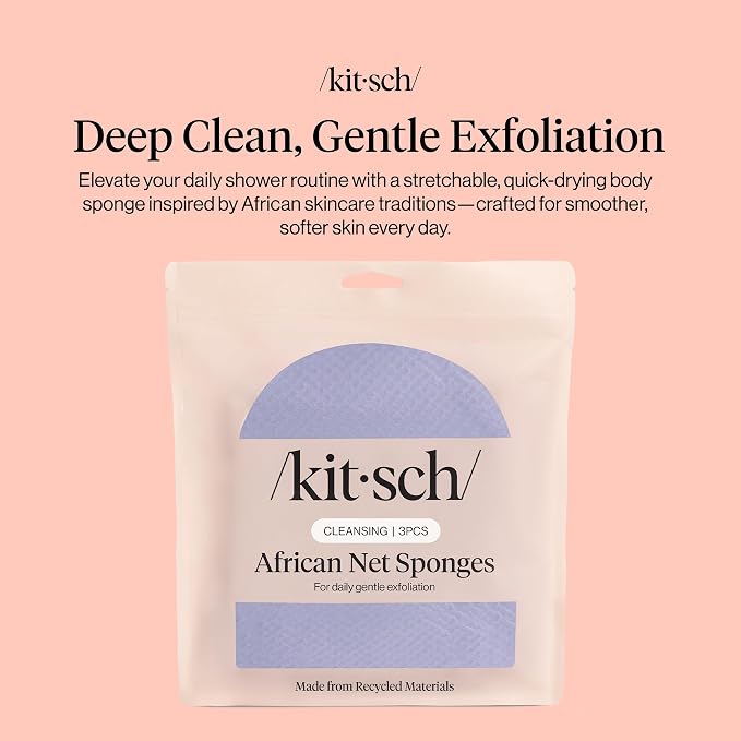 Kitsch African Net Sponge – Exfoliating Body Scrubber - Image 2