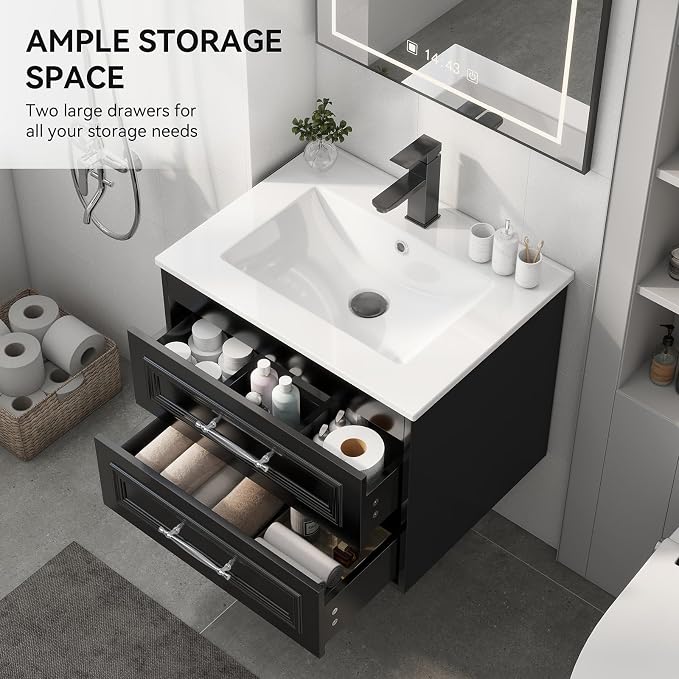 YOURLITE 24" Floating Bathroom Vanity - Image 4