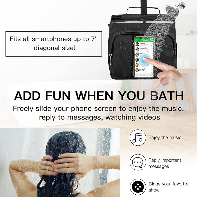 Bukere Shower Caddy Tote Bag, Portable Shower Caddy - Image 3