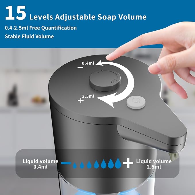 Automatic Soap Dispenser Touchless, Simple Physical Adjustment, Low Battery - Image 2
