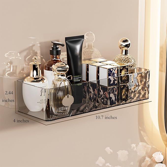 Wall Mounted Bathroom Caddy Organizer, Adhesive Shower Shelf - Image 2