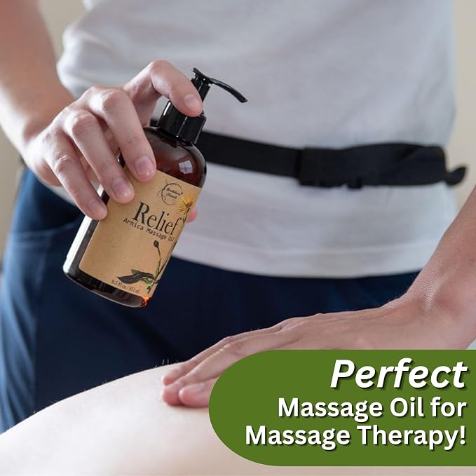 Relief Arnica Massage Oil for Massage Therapy, Home Use & Therapeutic Massaging - Image 3