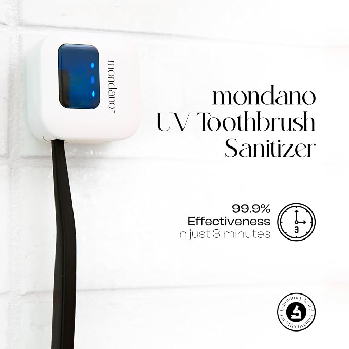 Mondano UV-C Toothbrush Sanitizer and Holder, Toothbrush Case - Image 2