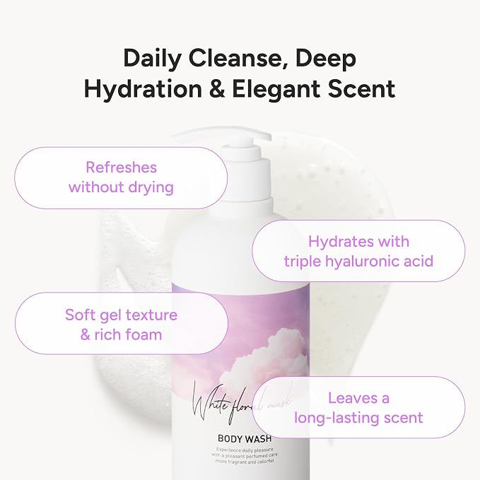Korean Body Wash with Hyaluronic Acid & Aloe – Hydrating Moisturizing Cleanser - Image 4