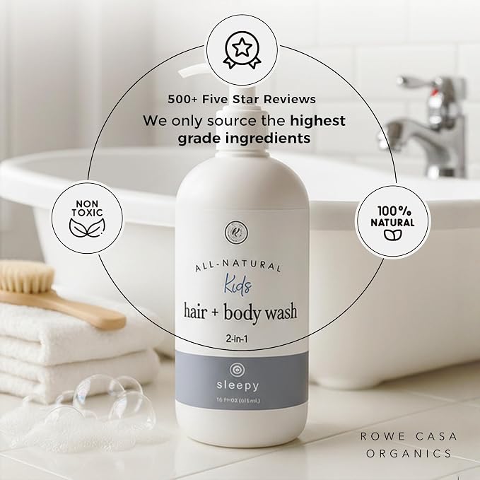 Rowe Casa Organics 2-in-1 Kids Hair & Body Wash - Image 2
