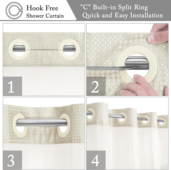 Gibelle Stall Small Shower Curtain 36x74, Waffle Weave Shower Curtain - Image 4