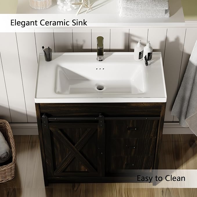 4ever2buy Farmhouse Bathroom Vanity - Image 5